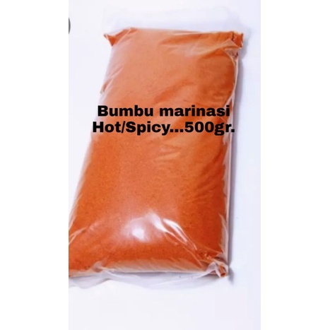

Bumbu marinasi hot spicy 500gr.untuk 25kg ayam