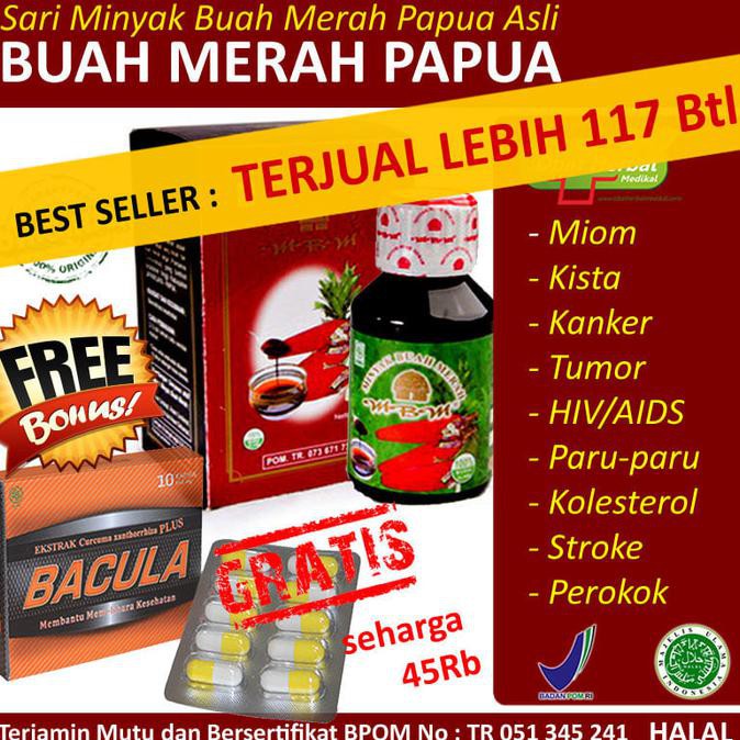 

STOK TERBATAS Obat HIV AIDS, Kanker, Tumor, Kista | Minyak Buah Merah Papua 125m MURAAH