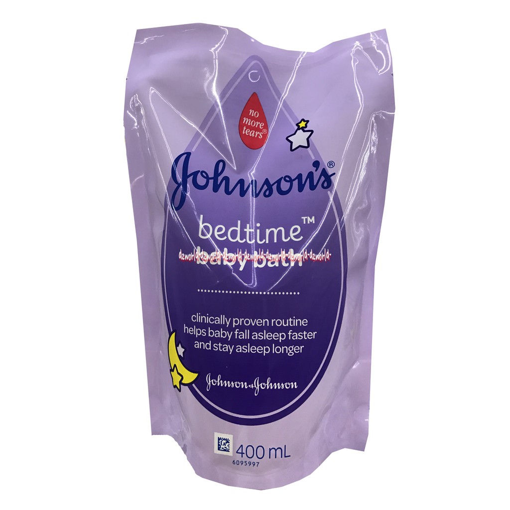 Johnson's Baby Bedtime 400ml Baby Bath Refill Sabun Cair Membantu Bayi Tidur Nyaman Membersihkan Kulit Bayi Yang Lembut Kemasan Refill ISi Ulang Jonson