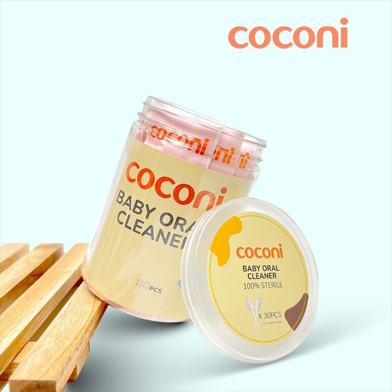 Coconi Baby Oral Cleaner Stick / Kain Kasa Steril Pembersih Mulut Bayi