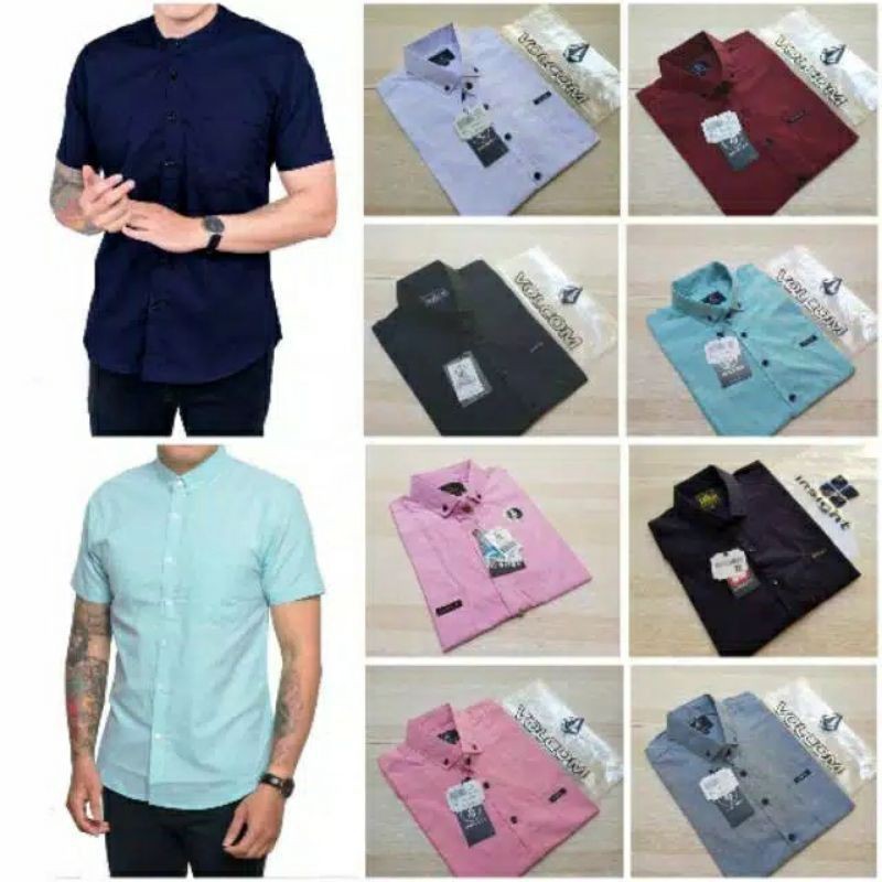 Kemeja Polos Pria Sufring / Kemeja Formal Boyi TopMan Putih Hitam Navy Maroon Softblue Murah Keren