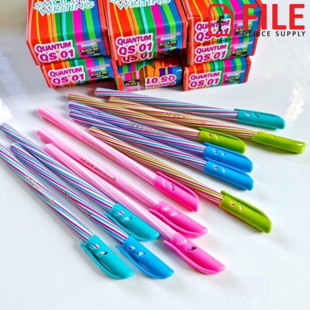 

Pulpen / Bolpen / Ballpoint Murah Quantum QS 01 Hitam (1 lusin)