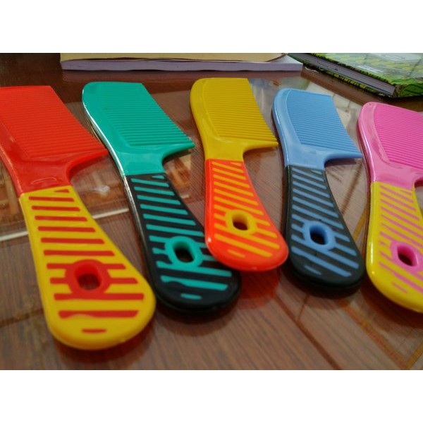 Sisir Rambut Motif / Sisir Gagang Souvenir Nikahan Murah