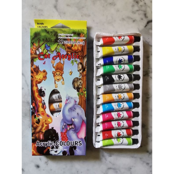 

cat akrilik enter 12 warna