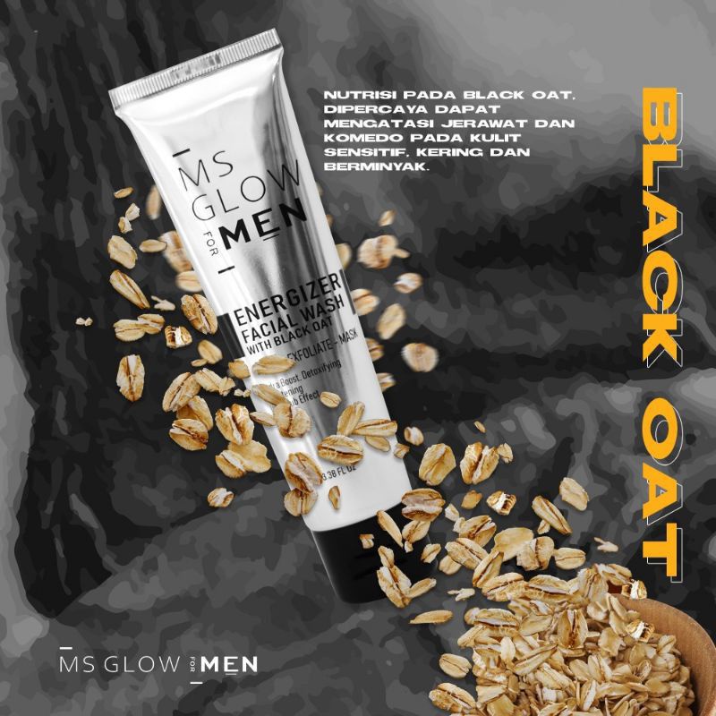 Ms Glow For Men Facial Wash | Sabun Cuci Muka Pria Ms Glow Men