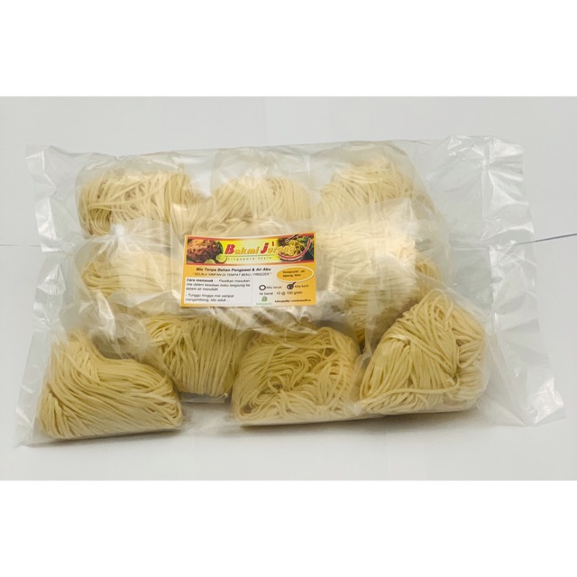 

Bakmi / Mie Kecil Mentah Basah Tanpa Bahan Pengawet & Air Abu | Bakmi Jurong