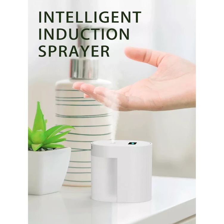 Alat Semprot Hand Sanitizer Infrared Otomatis 100ml Rechargeable Baterai Tanpa Kabel / Smart Nano Di