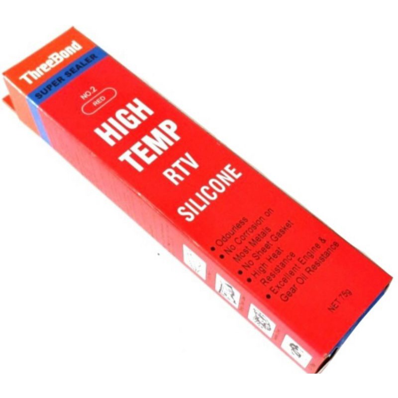 Lem Silicone Sealant Gasket ThreeBond High Temp Red RTV 75gr