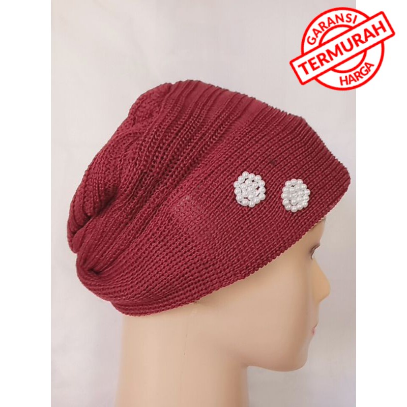 CIPUT NENEK KUPLUK RAJUT SUPER TEBAL MODEL MELATI / CIPUT MAK IJAH /