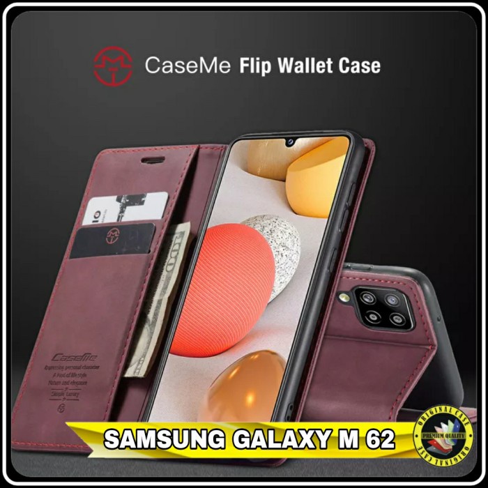 Casing Samsung Galaxy M62 M 62 FlipCase Dompet kulit Premium Wallet