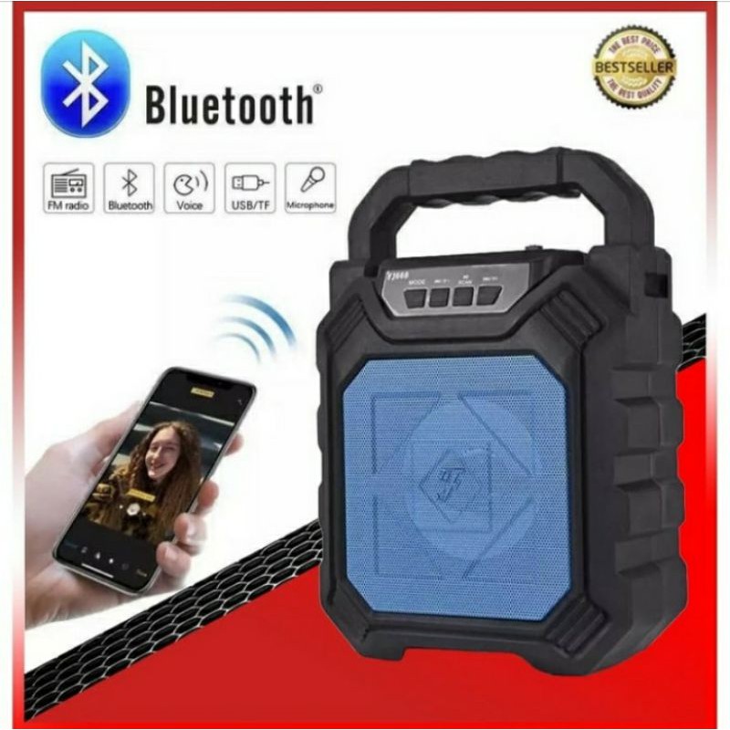 SPEAKER BLUETOOTH WIRELESS PORTABLE YD-668 PLUS MIC BT-S668