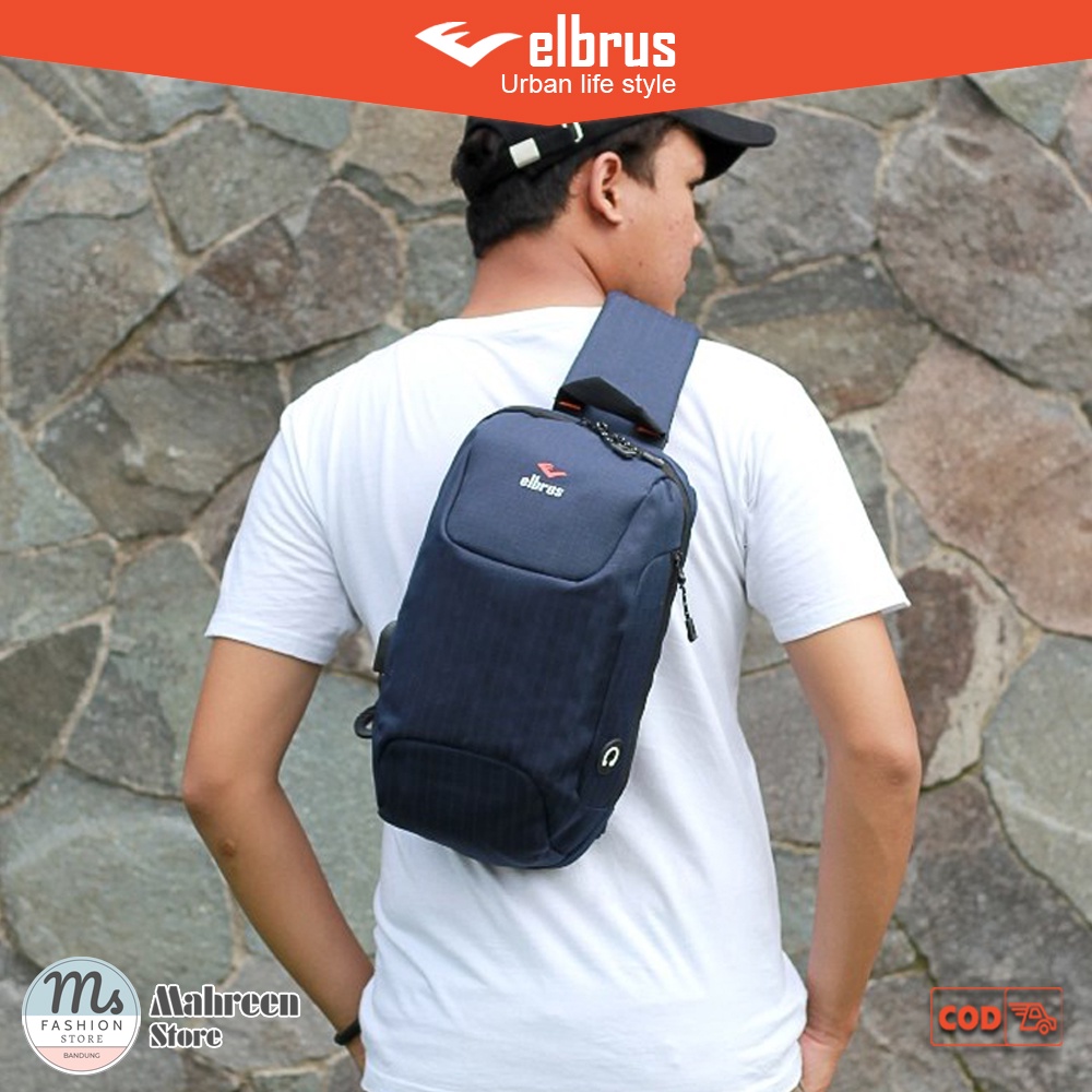 Tas Selempang Pria Tas Crossbody Tas Waist Bag Pria - Elbrus | TL 777