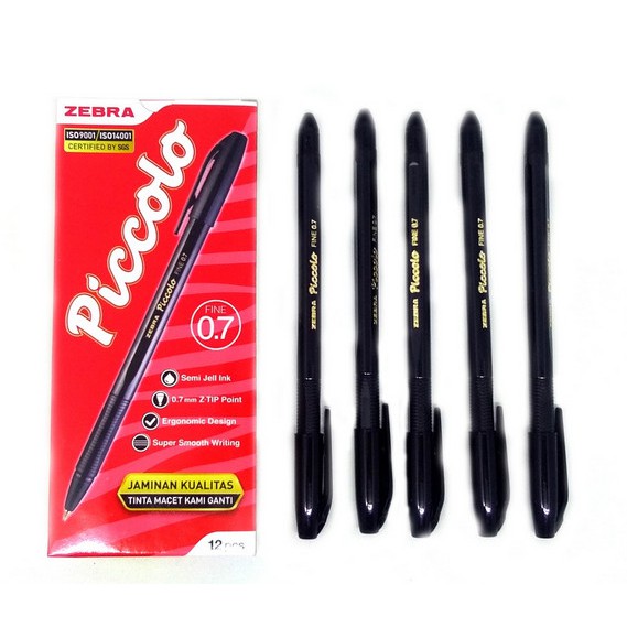 

Zebra Piccolo Semi Gel 0.7 Hitam / Biru / Merah ( 12 pcs )