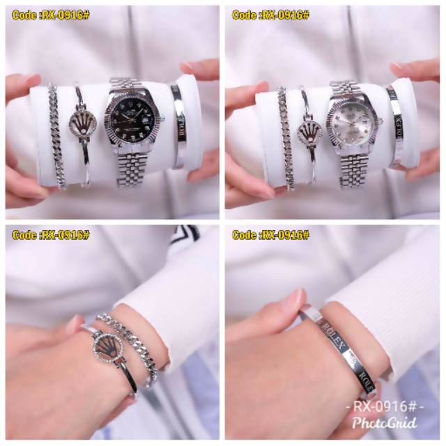 Jam rolex silver RX-0916