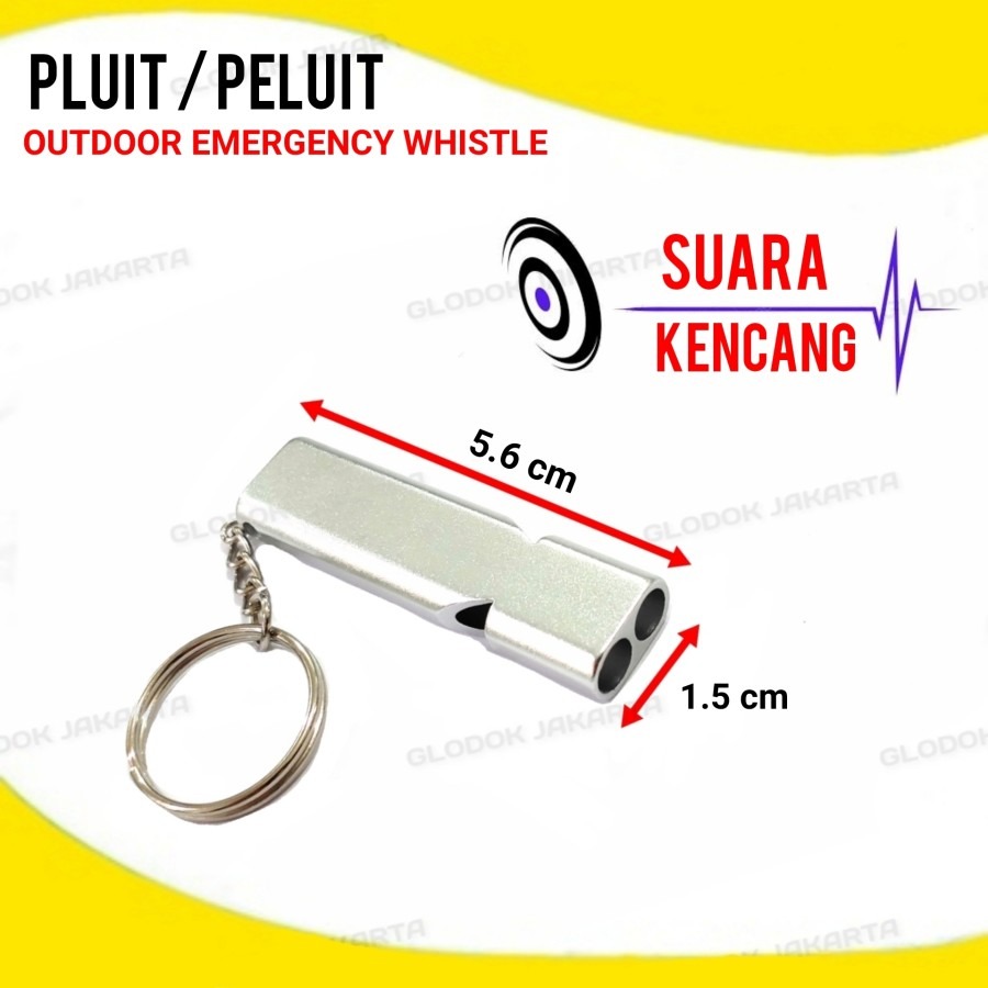 Gantungan Kunci Peluit Pluit Outdoor Emergency Whistle Keychain