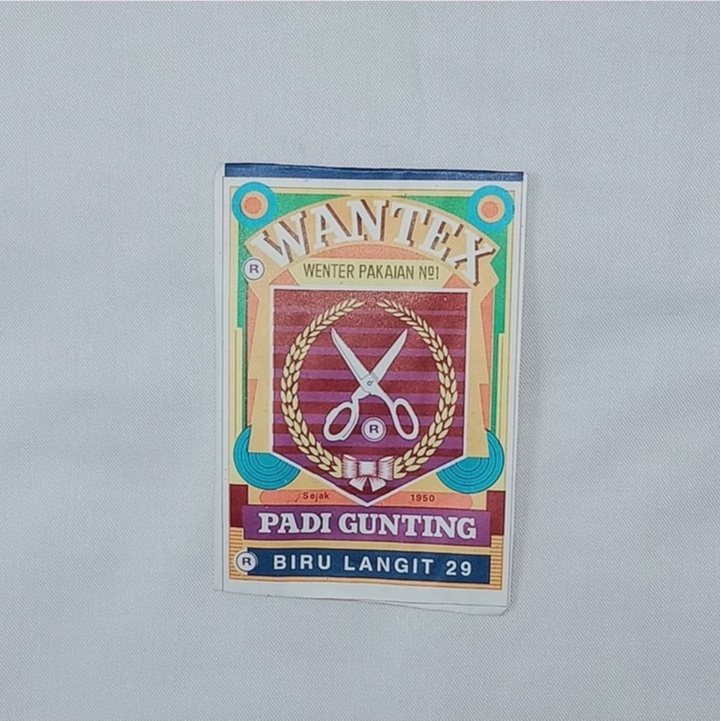 WANTEX BIRU LANGIT PEWARNA KAIN JEANS KATUN KANVAS MALANG