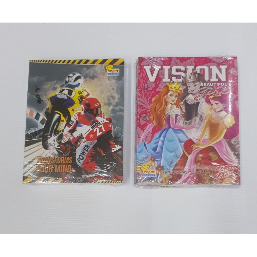 

BUKU VISION-38 lembar KWARTO PER PAK (10buku) | BUKU TULIS SEKOLAH