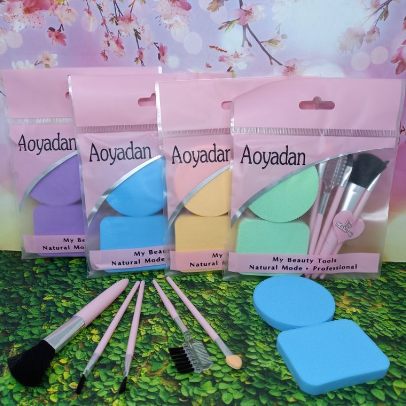 COD KUAS SET AOYODAN 7 IN 1 kUAS MAKE UP TERMURAH