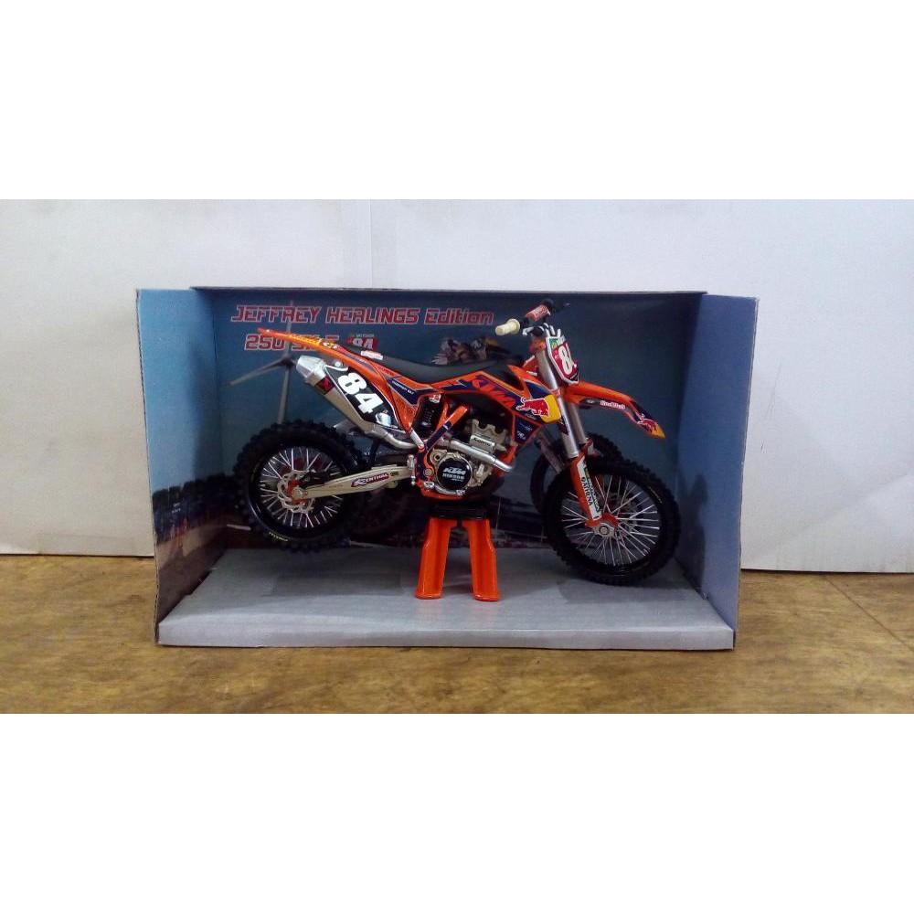 Diecast Miniatur Motor Trail KTM 250 SX-F Jeffrey Herlings Edition Replika Pajangan Harga Murah