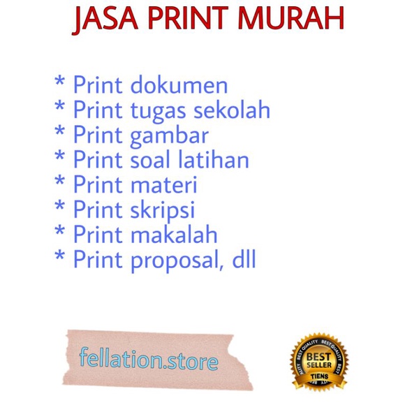 

(COD) Jasa Cetak / Print Online Dokumen, Skripsi, Makalah, Dll