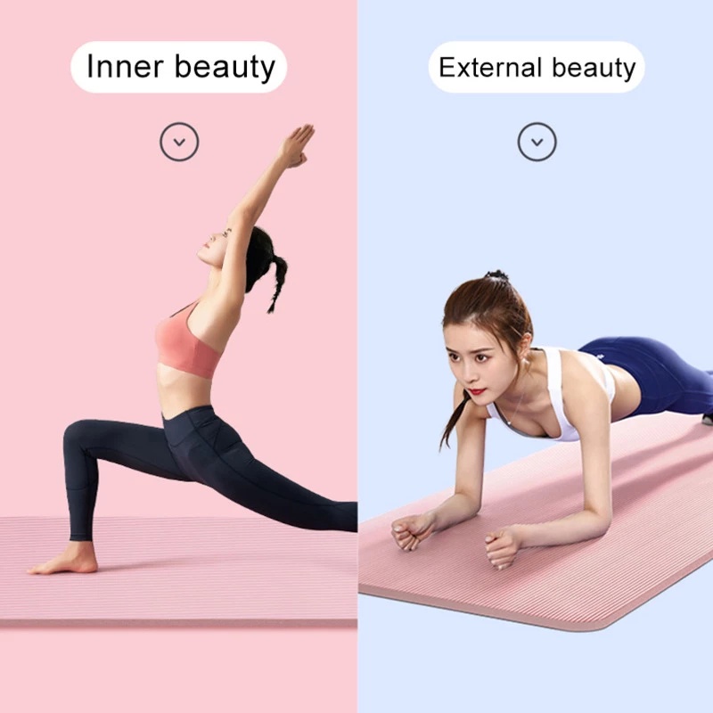 ❤️TERMURAH!!! ❤️Matras Senam Karet Tebal 10mm✌️Alas Yoga Tebal Anti Slip✌️Alas Senam Yoga Mat✌️Matras Tebal Olahraga Senam