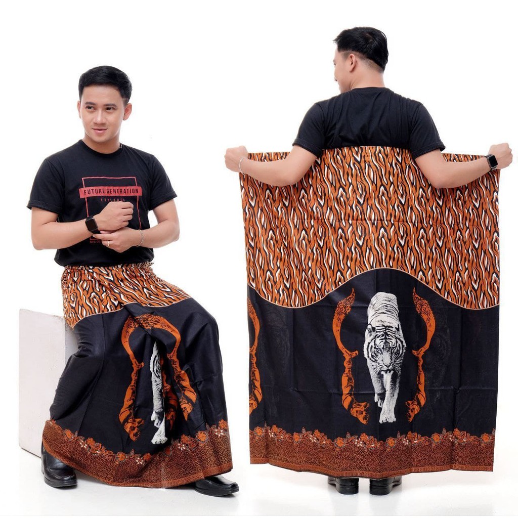 Sarung Batik Print Motif Macan