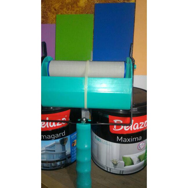 Roll cat motif 3pin / 3 roda (ada bak buat tmpt cat nya)