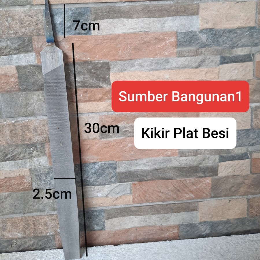 Kikir besi plat gepeng flat kikir india 12 inch inci kikir besi 12"
