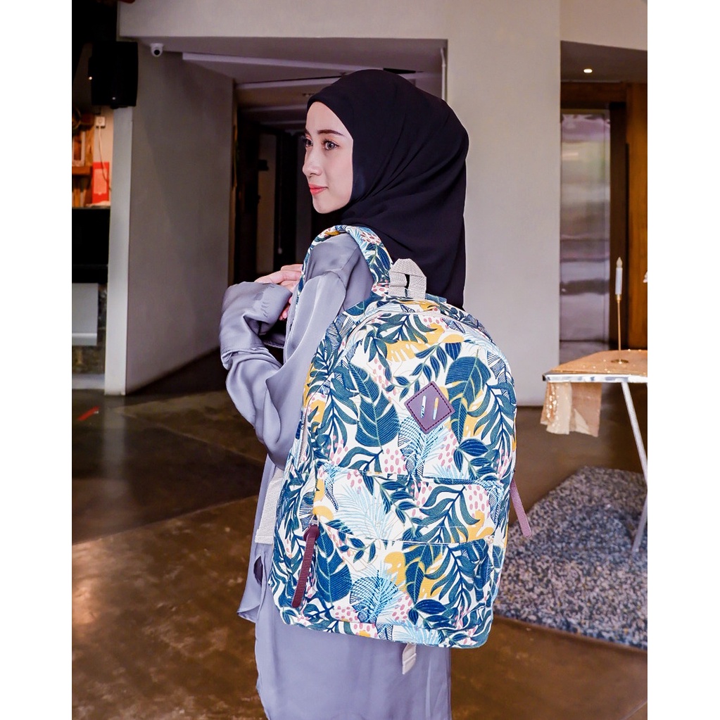 BACKPACK TROPICANA // taskanvasbdg - tas kanvas - tas ransel wanita - tas wanita - tas lucu - tas cewek