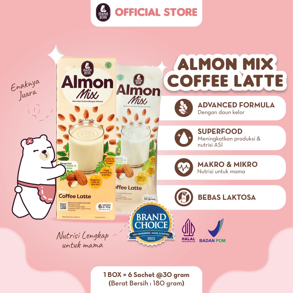 Mama Bear Almon Mix Coffee Latte