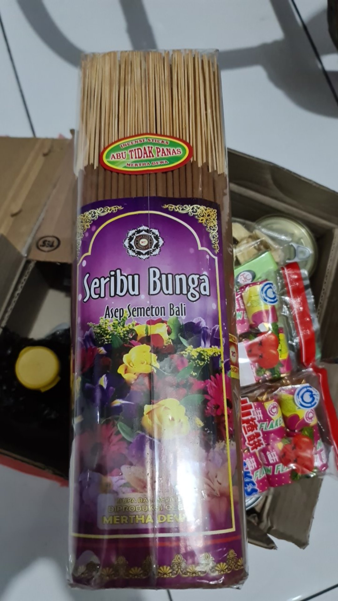 Dupa Bali Aromaterapi Wangi Bunga Kemasan 1000 Gr – Ukuran 32 Cm - Dupa – Dupa Wangi- Dupa Harum