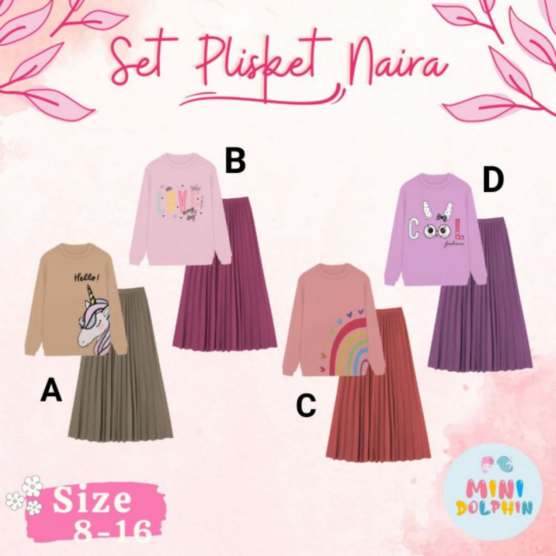 SET PLISKET NAIRA MINIDOLPHIN