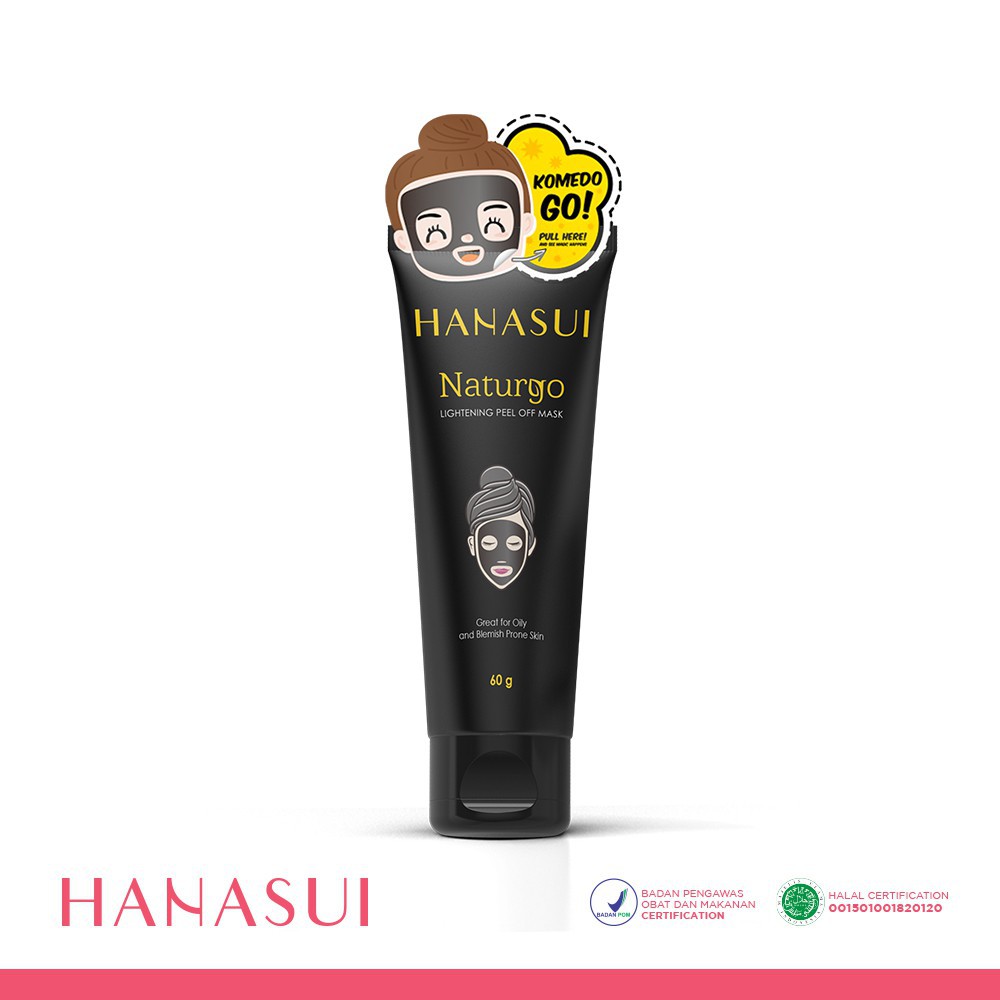 HANASUI - Naturgo Peel Off Mask Black - Tube