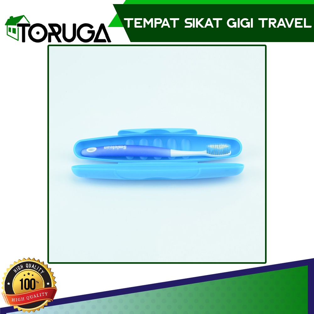 Tempat Organiser Sikat Gigi Odol Travel Bepergian Praktik Murah Higienis Toothbrush Box Kotak