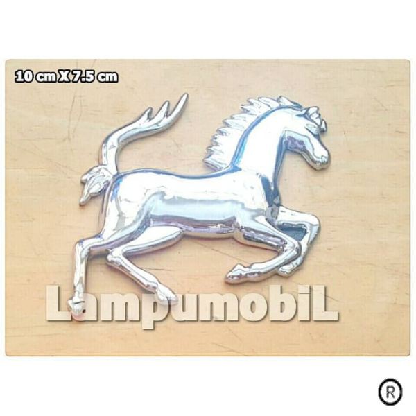 Emblem Logo Kuda Jingkrak Ferrari Retro - LAMPU MOBIL