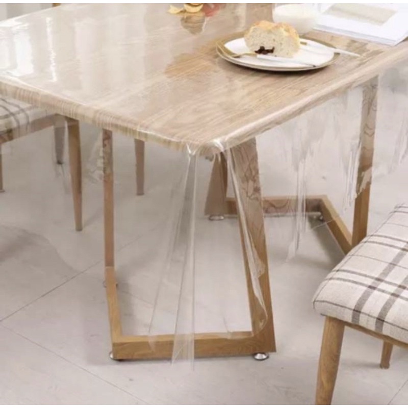 Taplak Meja Plastik/Plastik Taplak Meja Makan Ukuran 137 x 137 TEBAL