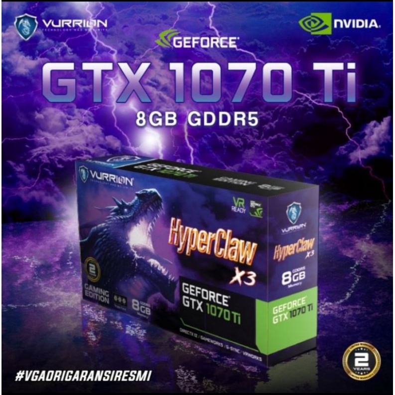 VGA VURRION GTX 1070 TI 8GB DDR5