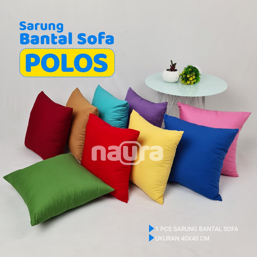 [MOTIF POLOS] - Sarung Bantal Sofa Dekorasi Ruang Tamu