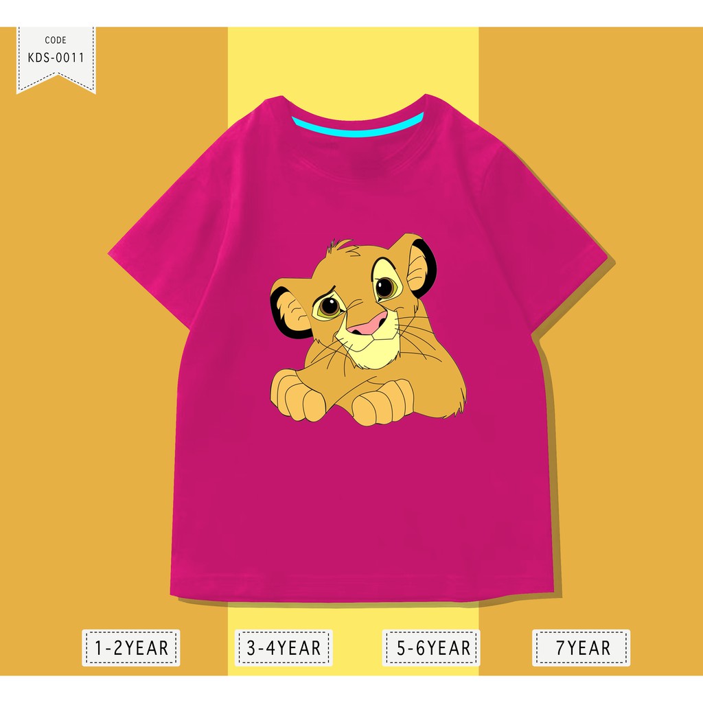 Baju Anak Raja Singa / Kaos Distro DTF Anak Laki Laki dan Perempuan / Unisex / Motif Kartun