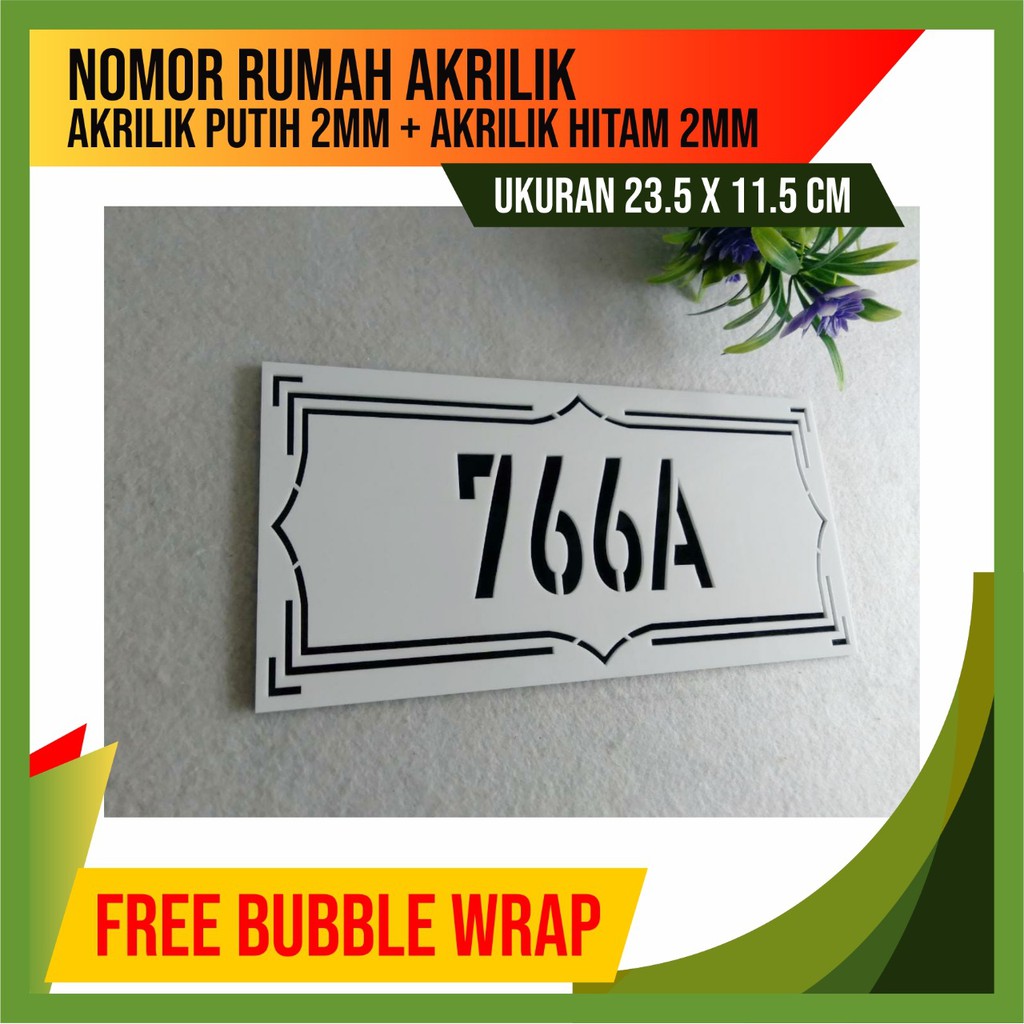 NOMOR RUMAH AKRILIK/NOMOR KAMAR AKRILIK/NOMOR RUMAH TEMPEL