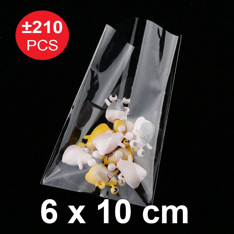 

Plastik Bungkus Souvenir 6 X 10 Cm Isi 210 Lembar Hadiah Bening Kaca OPP
