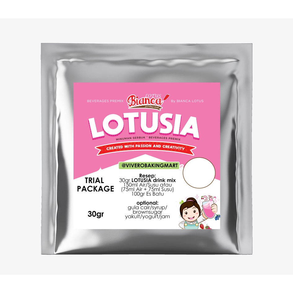 30gr Lotusia DURIAN Drink Premix (TRIAL PACKAGE)