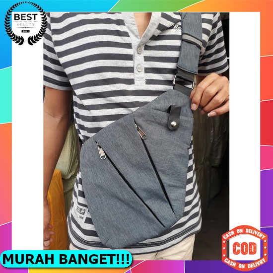 Tas Selempang Pria Gaul Distro Waterproof Murah Terkini Outdoor V2V6 Paling Bagus Premium Mini Impor