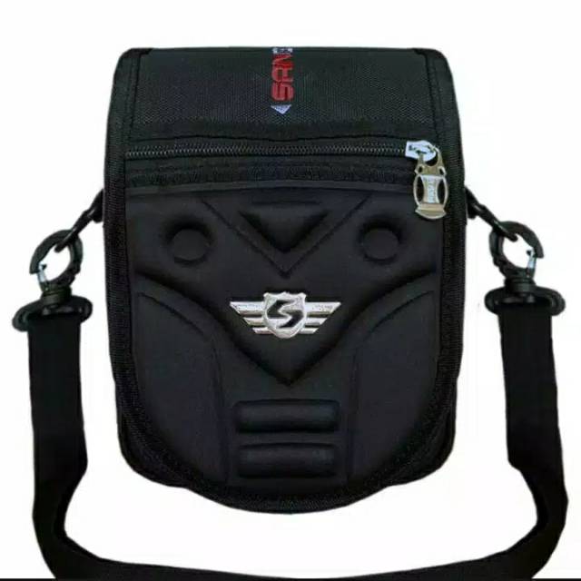 Selempang santer embos / tas gadget selempang pria s 2828