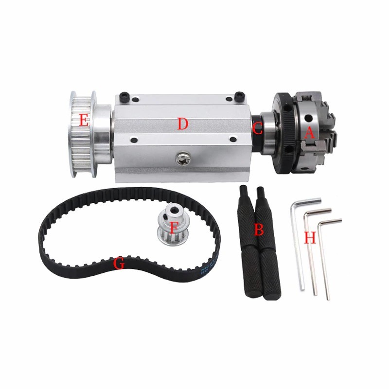Machine spindle assembly bead machine 63 Four jaw mini lathe (3121)