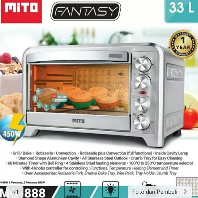 Oven Listrik Mito 33Liter (Fantasy) Great.World