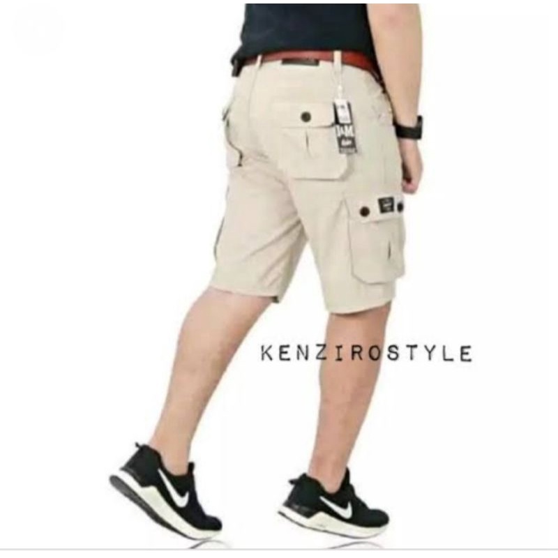 Celana kimpul pendek Celana cargo Celana pendek pria