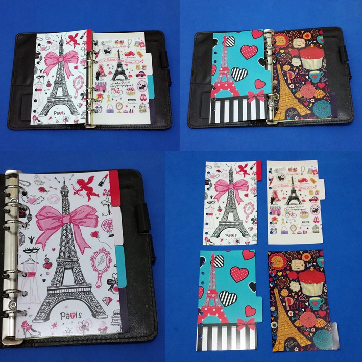 

Pembatas menara eiffel paris binder 2 Ring, 6 Ring, 20 Ring, 26 Ring 1 Set 4 lembar murah