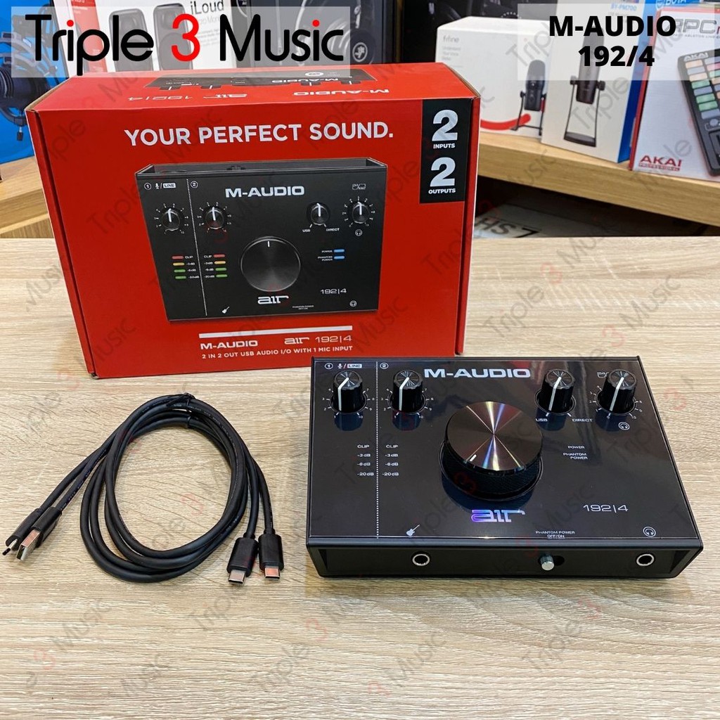 M Audio AIR 192 4 USB Soundcard 2in 2out
