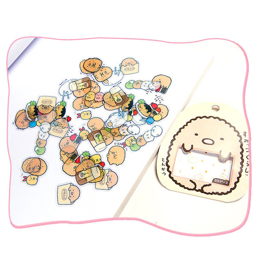 【HOT SALE】50Pcs/Bag Kawaii Sumikko Gurashi Decorative Stickers DIY Scrapbooking Paper Diary Album Computer Notebook Decoration